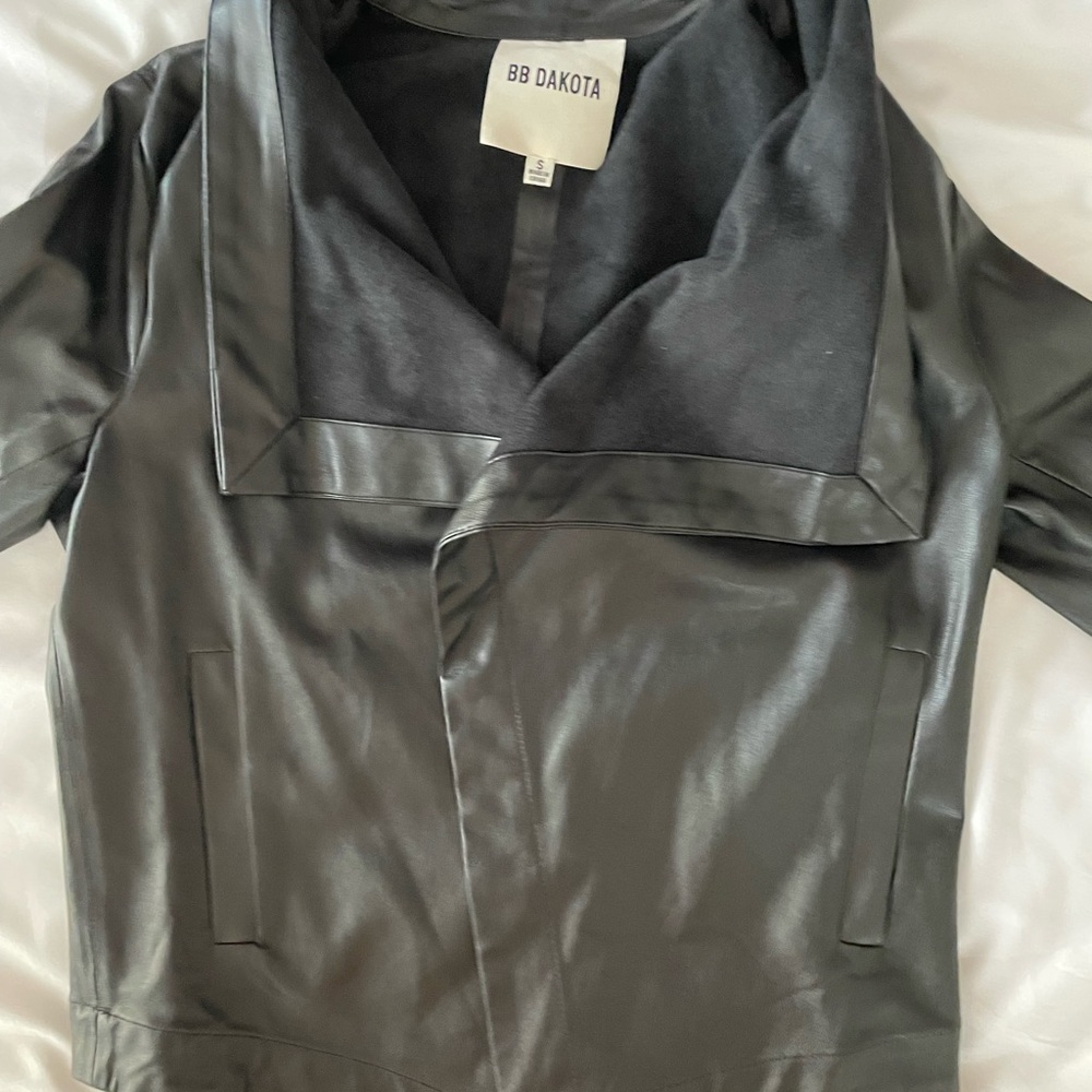 BB Dakota faux leather jacket in a size small